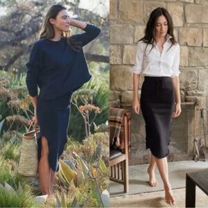 Frank & Eileen Black Donegal Skirt